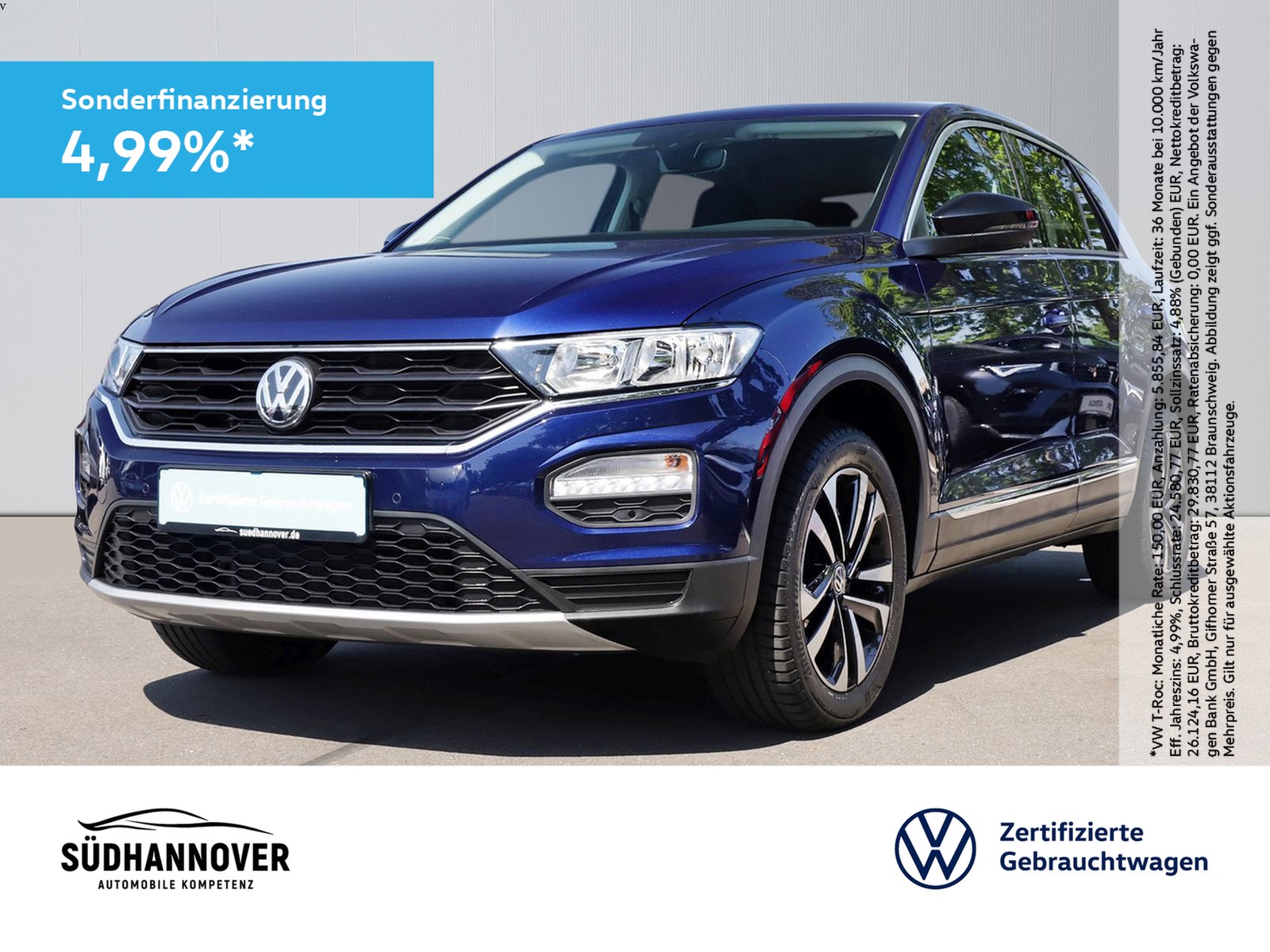 Volkswagen T-Roc United 1.0 TSI NAVI+SHZ+PDC